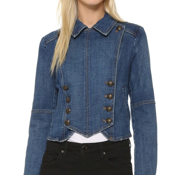 Free People Denim Band Jacket - Picture 1 of 5